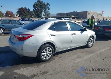 2015 Toyota Corolla Le from USA, damaged, VIN 2T1BURHE4FC376247